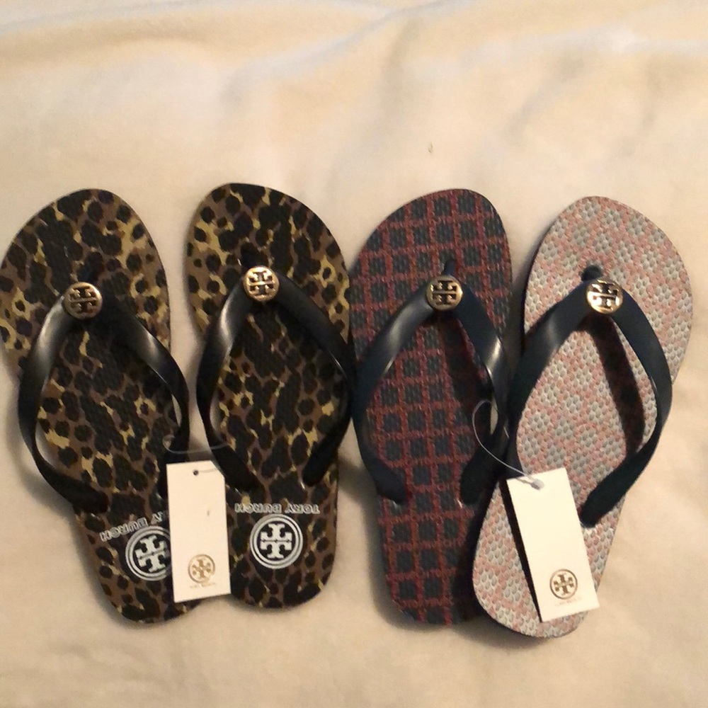 Tory Burch flip flops &lanyard reserve paity0506